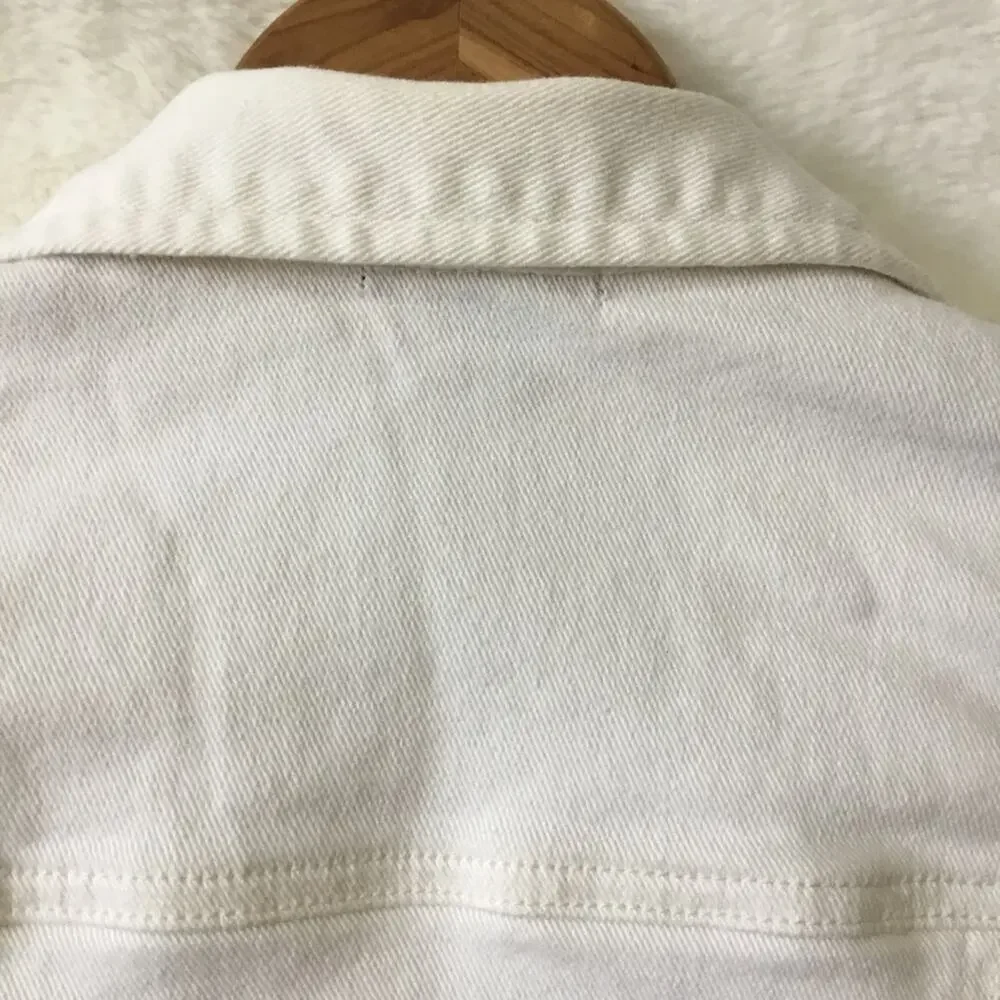 Ralph Lauren Girl White Cropped Denim Jacket
